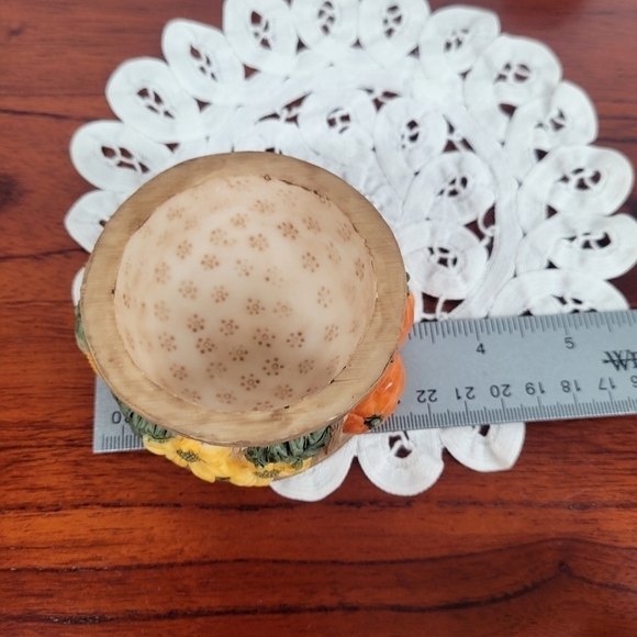 Vintage A. Richesco Corp‎ Resin 3D Autum Harvest Trinket Box 1980s - Picture 15 of 15